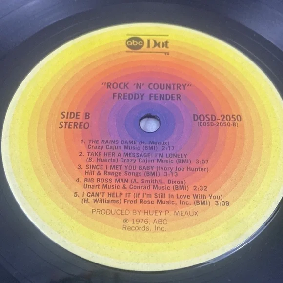 Freddy Fender Recorded Inside Louisiana State Prison Rock N Country Lot LP’s - Picture 6 of 12